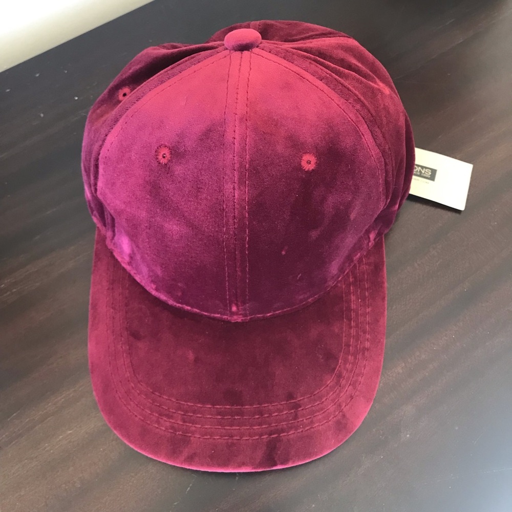 Velvet Burgundy Cap-NWT - Picture 3 of 11